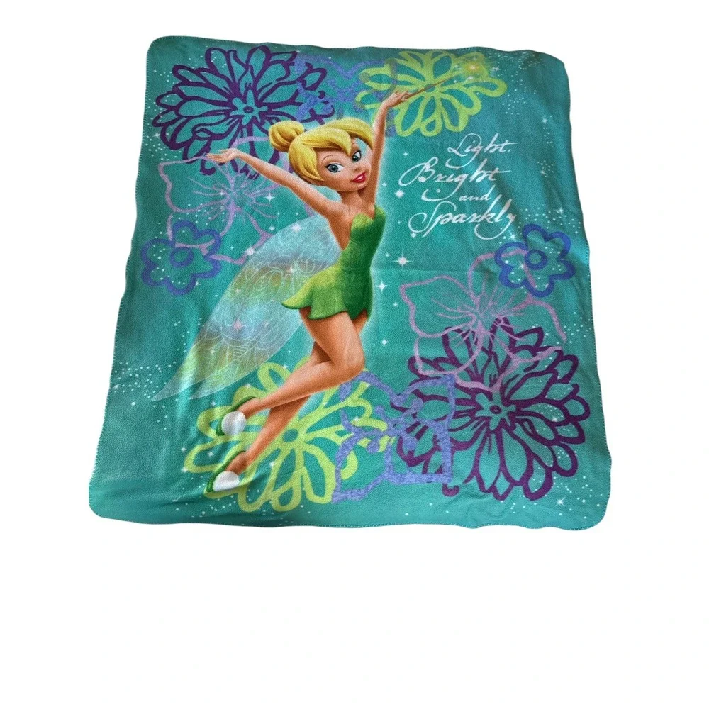 Tinker bell Northwest Company Blanket Light Bright And Sparkly 50x56